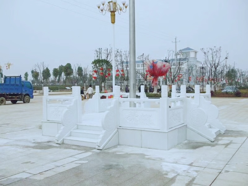 汉白玉旗台定制
